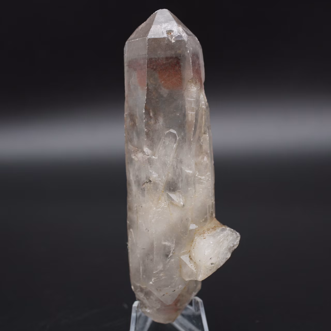 Cristal de cuarzo ahumado bicabado