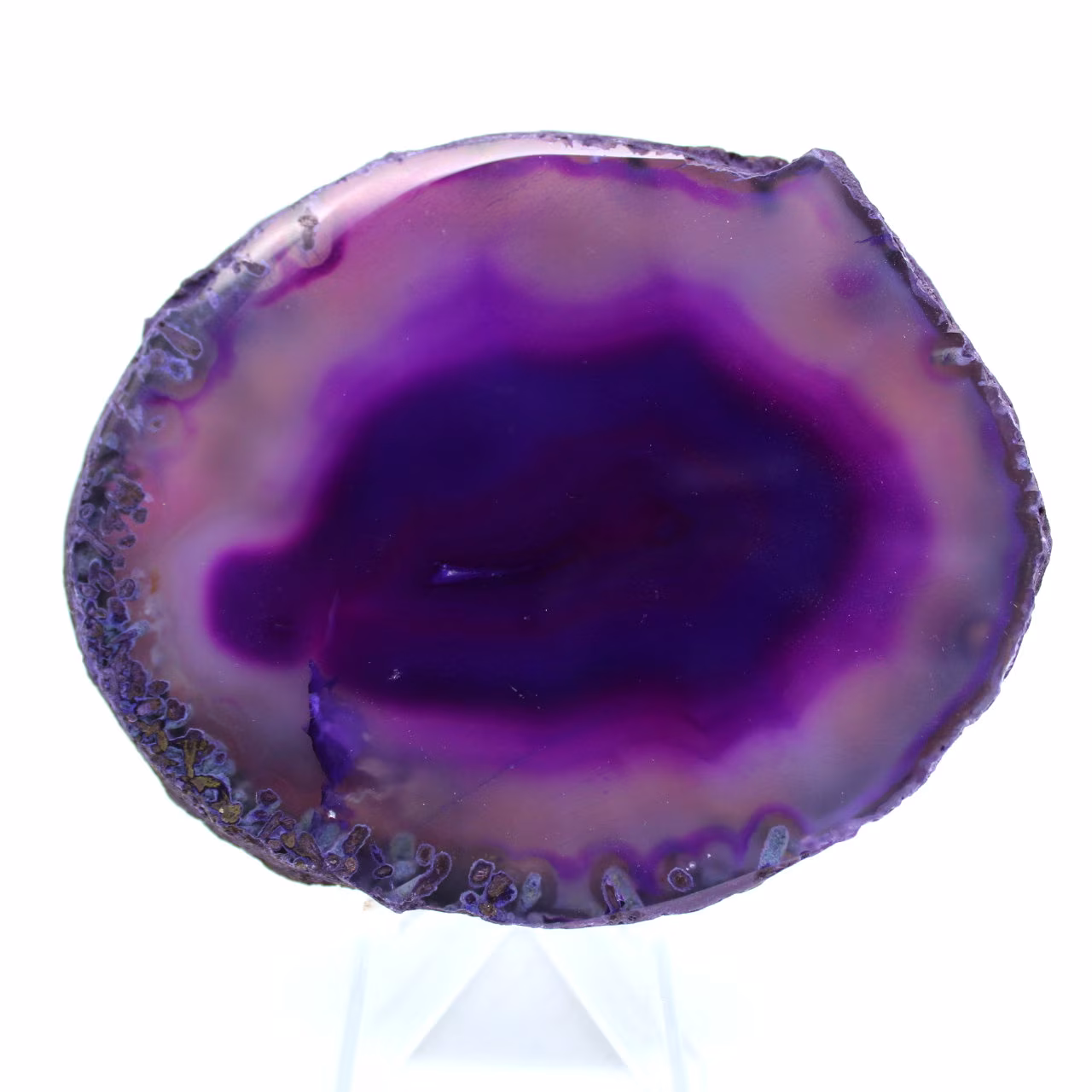 Piedra de ágata violeta de Brasil