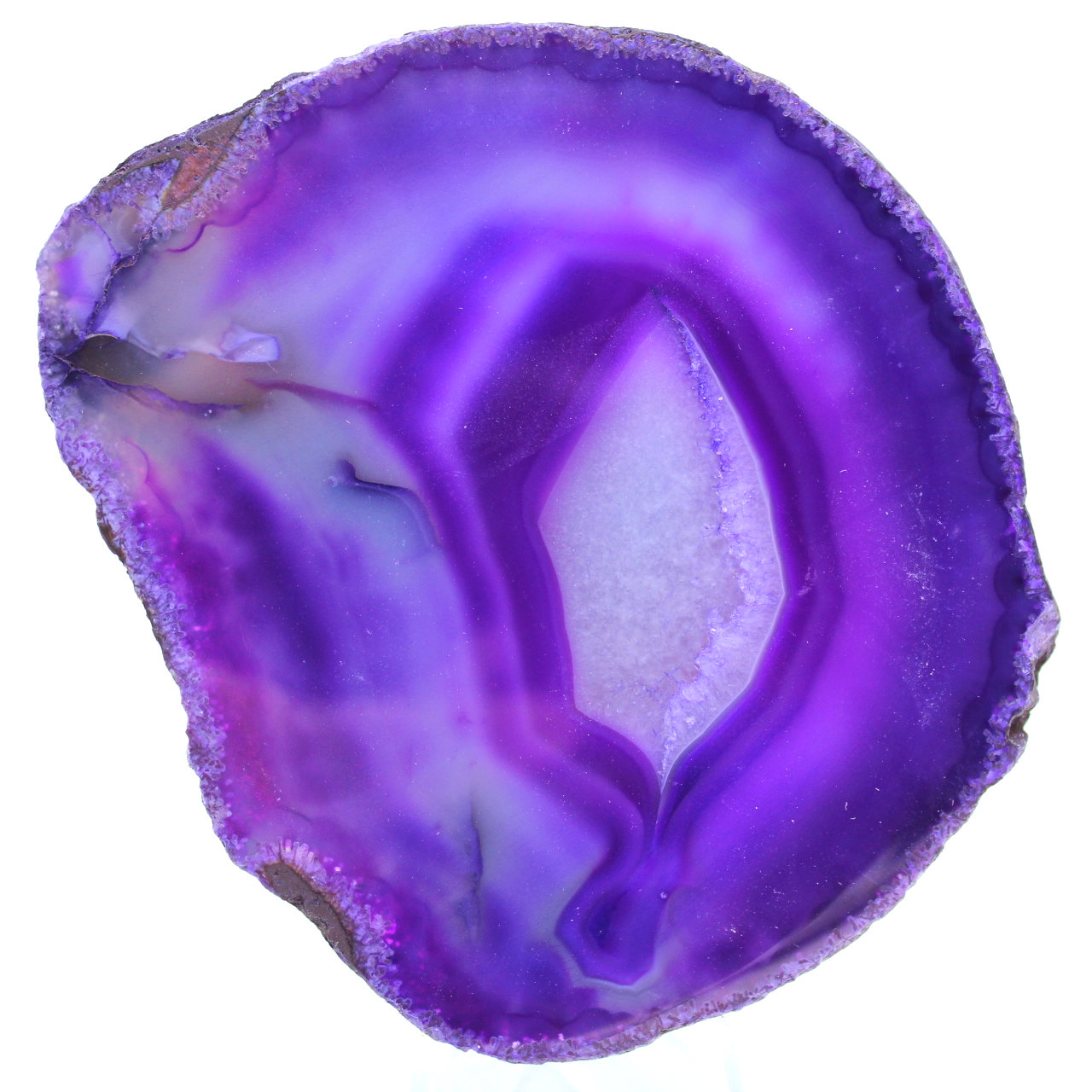 Rebanada de ágata morada