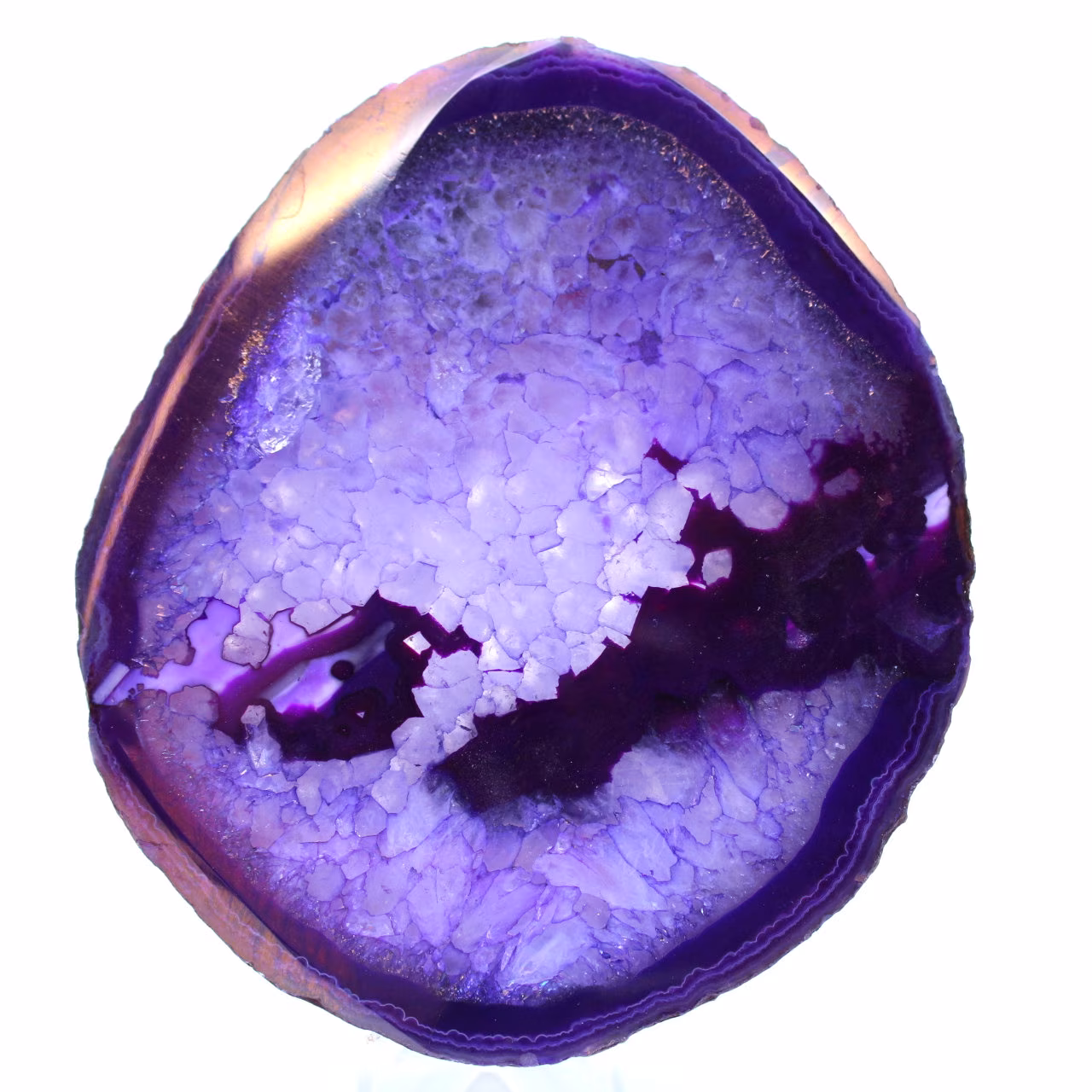 Adorno de ágata morada