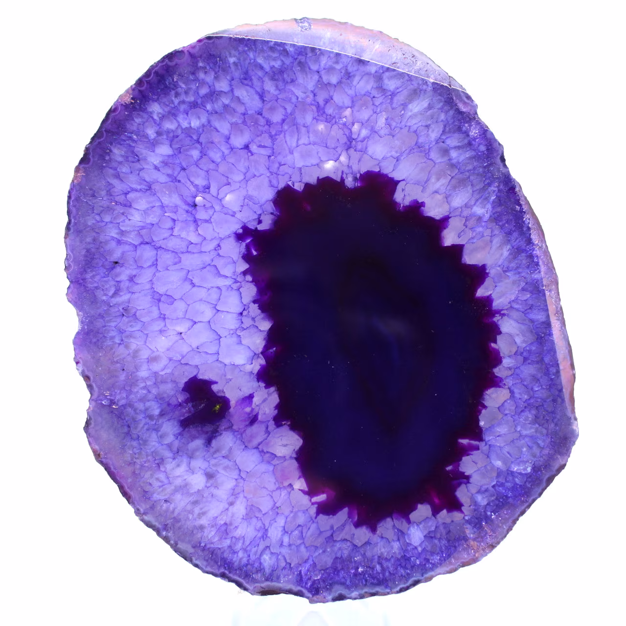 Adorno de ágata púrpura mineral