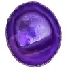 Rebanada decorativa de ágata morada - 0