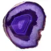 Rebanada de ágata morada ornamental - 0