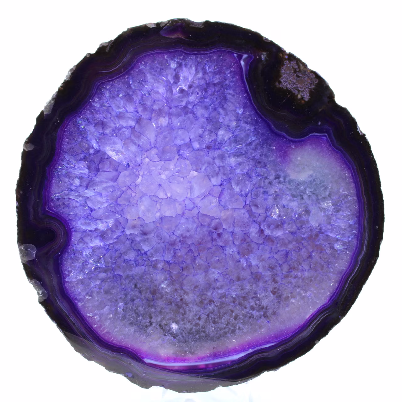 Adorno de ágata morada