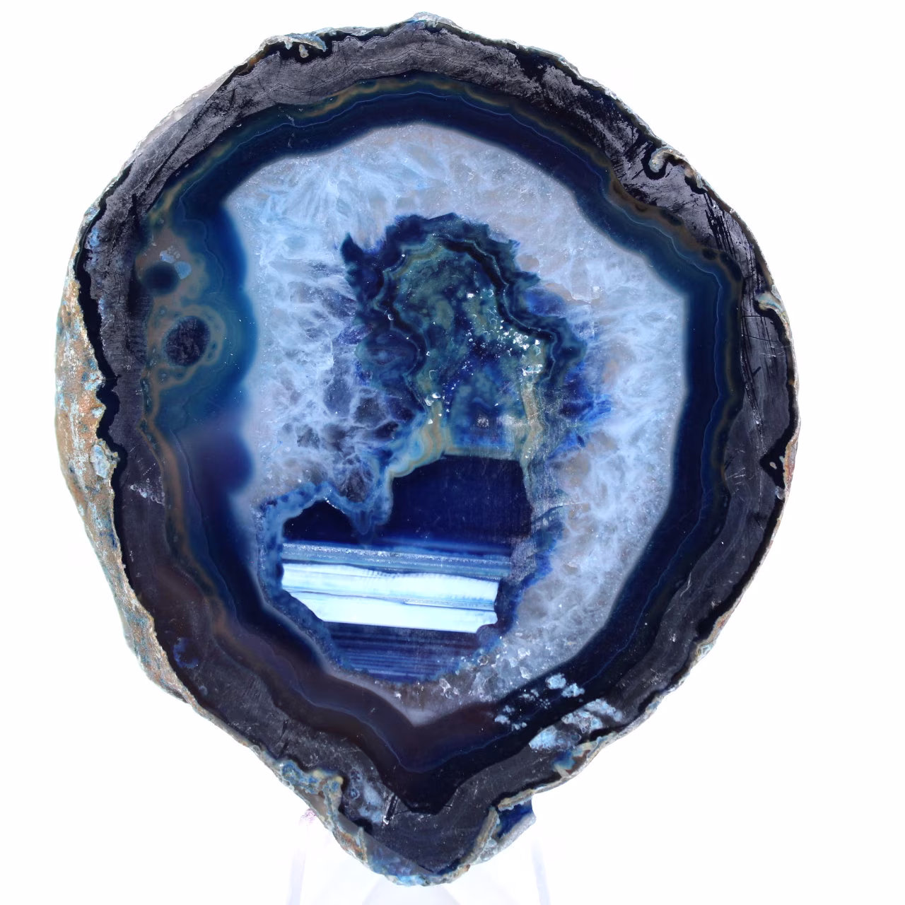 ágata azul brasileña