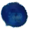 Rebanada de ágata azul mineral - 0