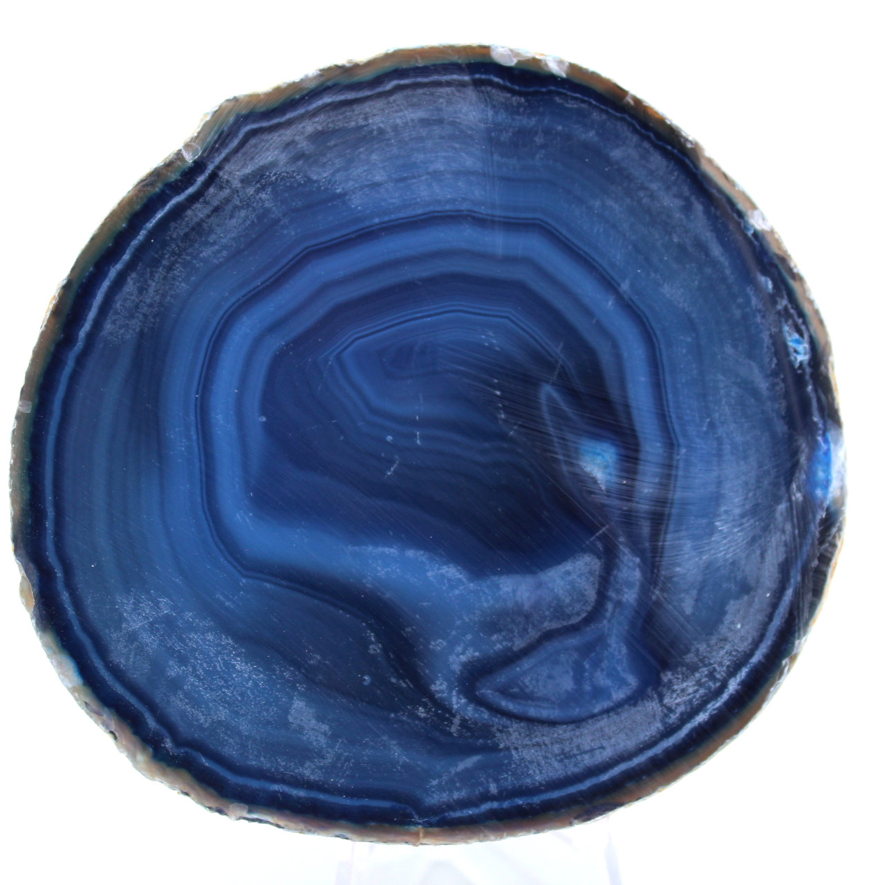 ágata azul decorativa