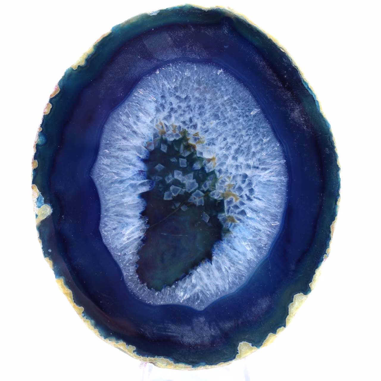 Decoración de ágata azul