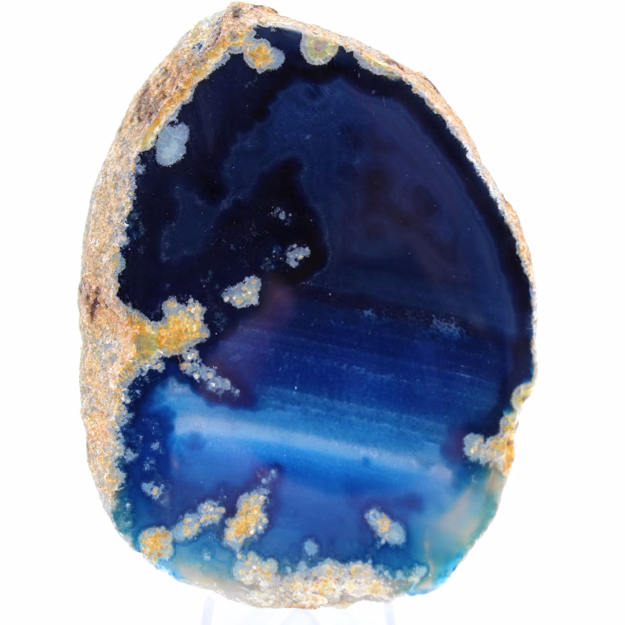 ágata azul decorativa