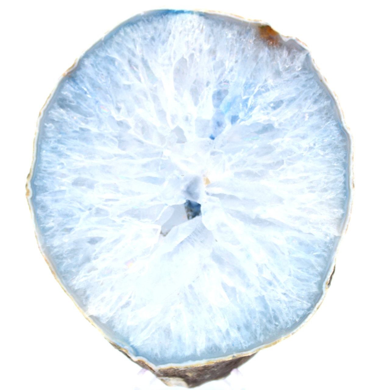 ágata azul decorativa