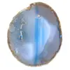 Piedra decorativa de ágata azul - 0