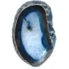 Rebanada de ágata azul mineral - 0