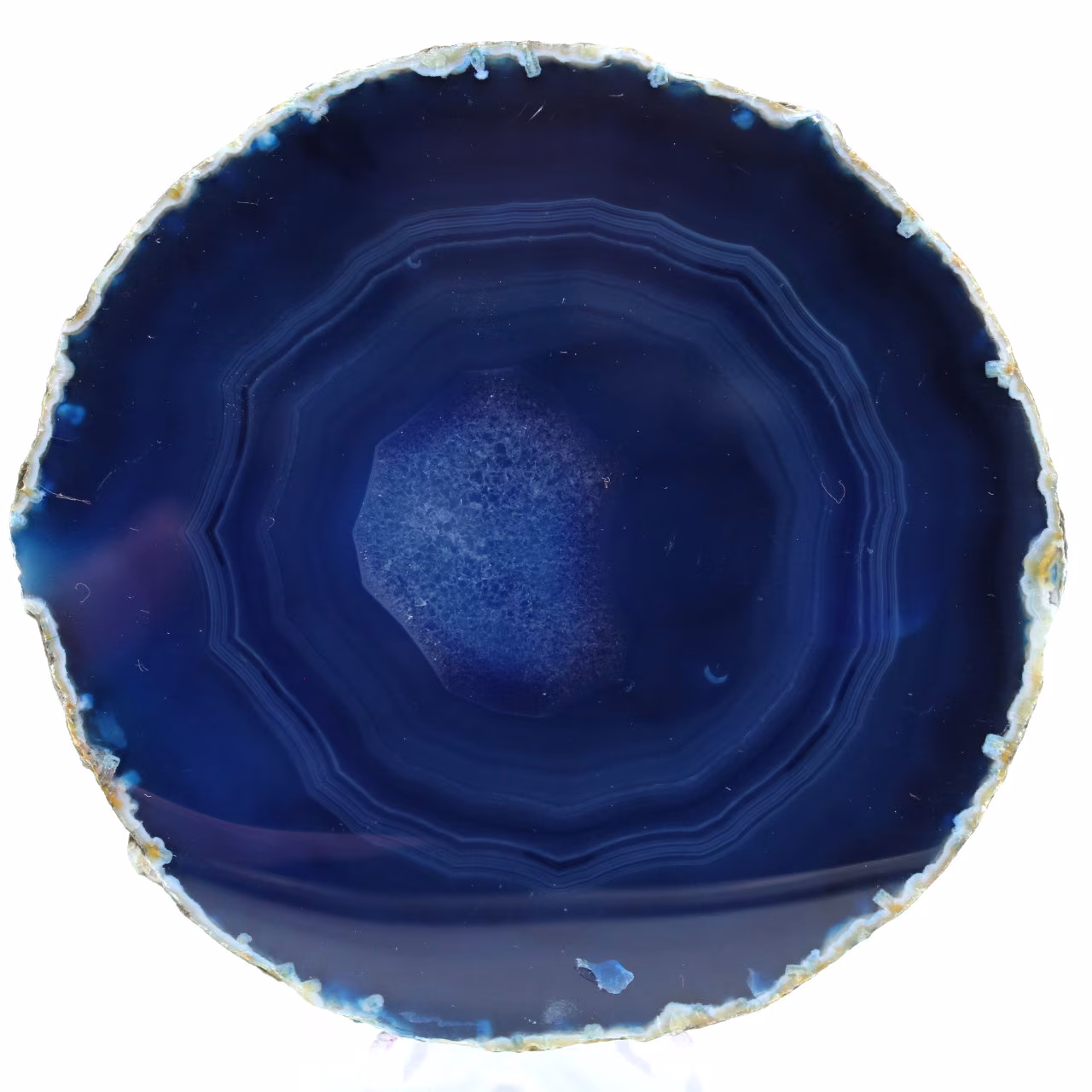 ágata azul decorativa