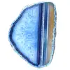 Rebanada decorativa de ágata azul - 0