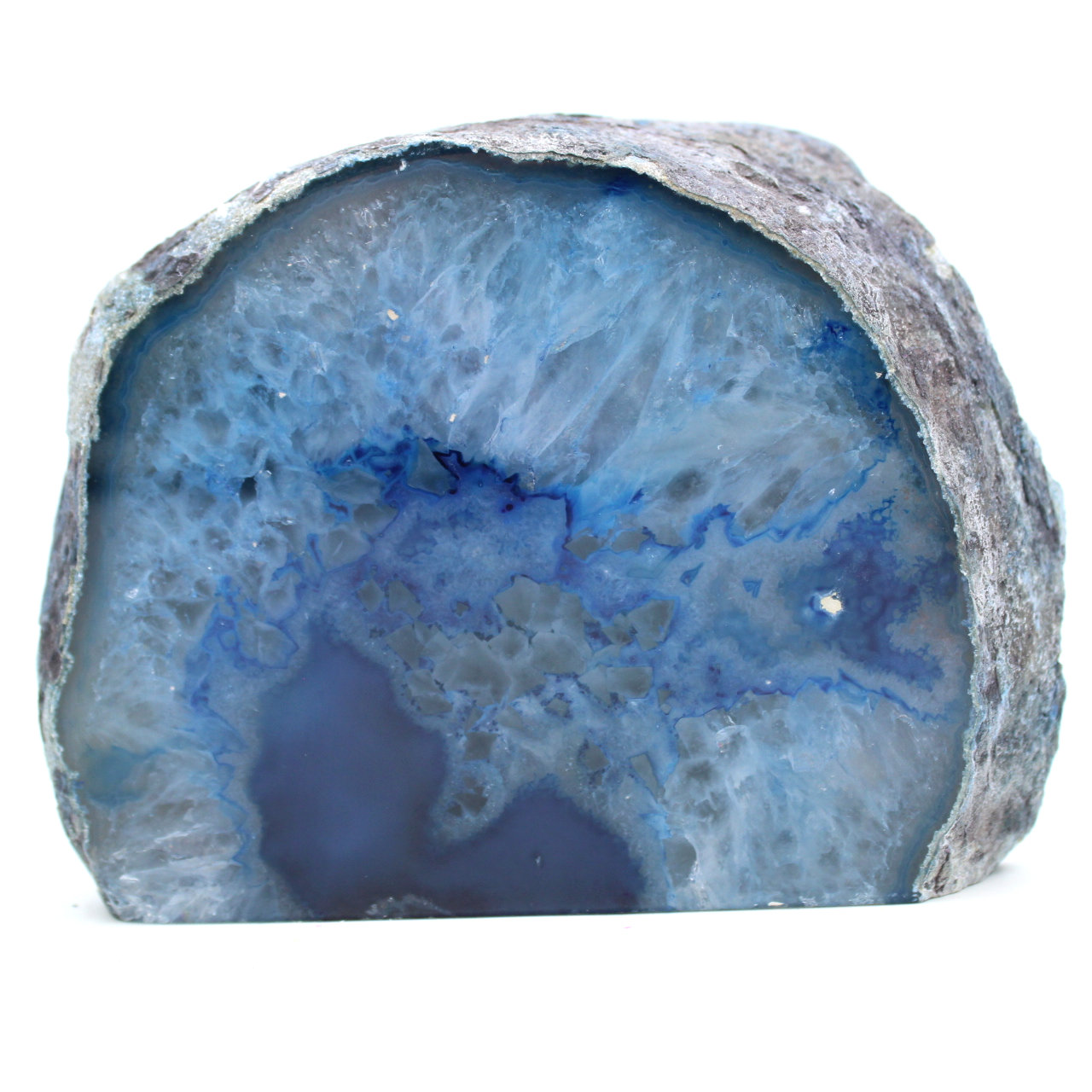 ágata azul decorativa