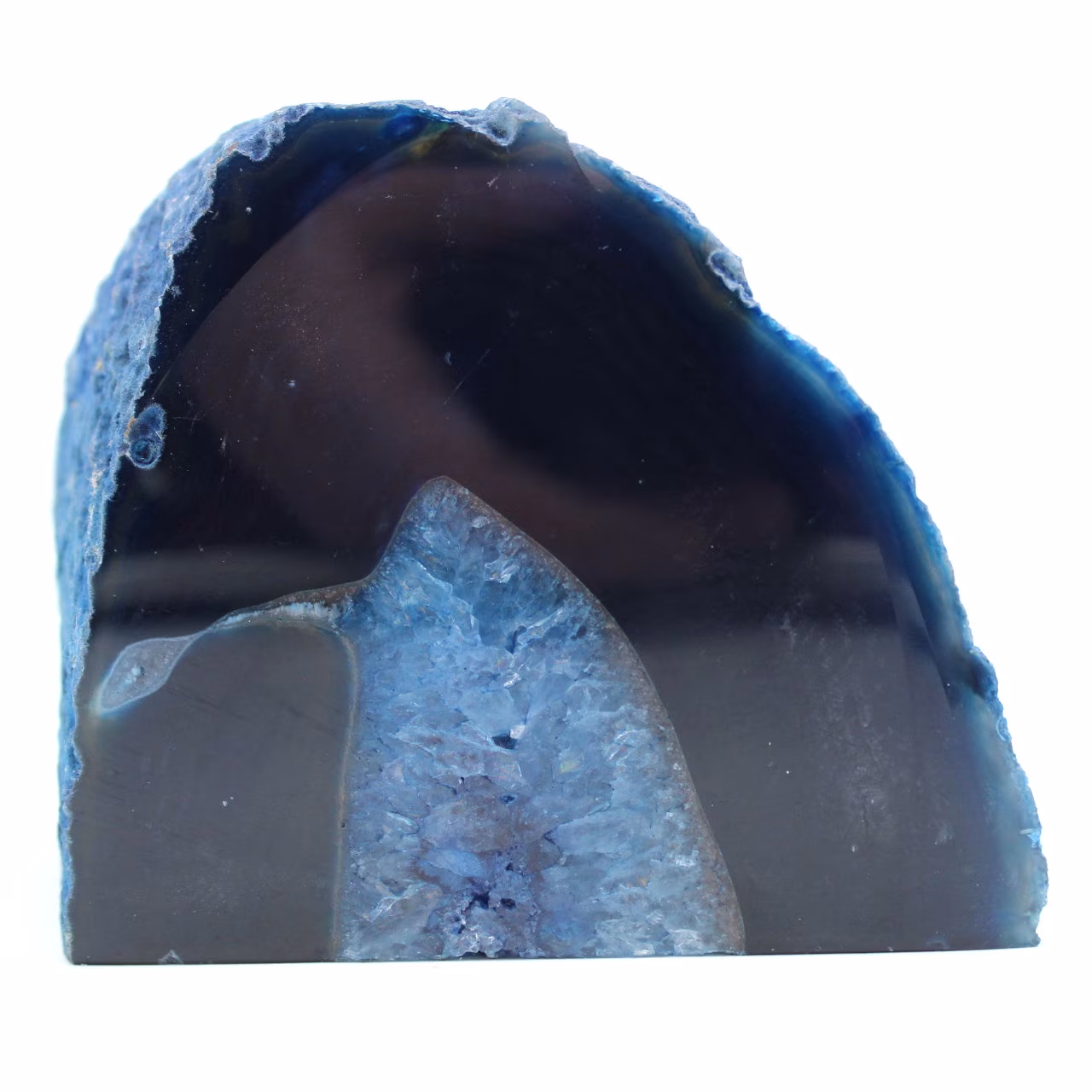 ágata azul decorativa