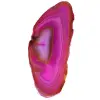 Adorno de ágata rosa mineral - 0