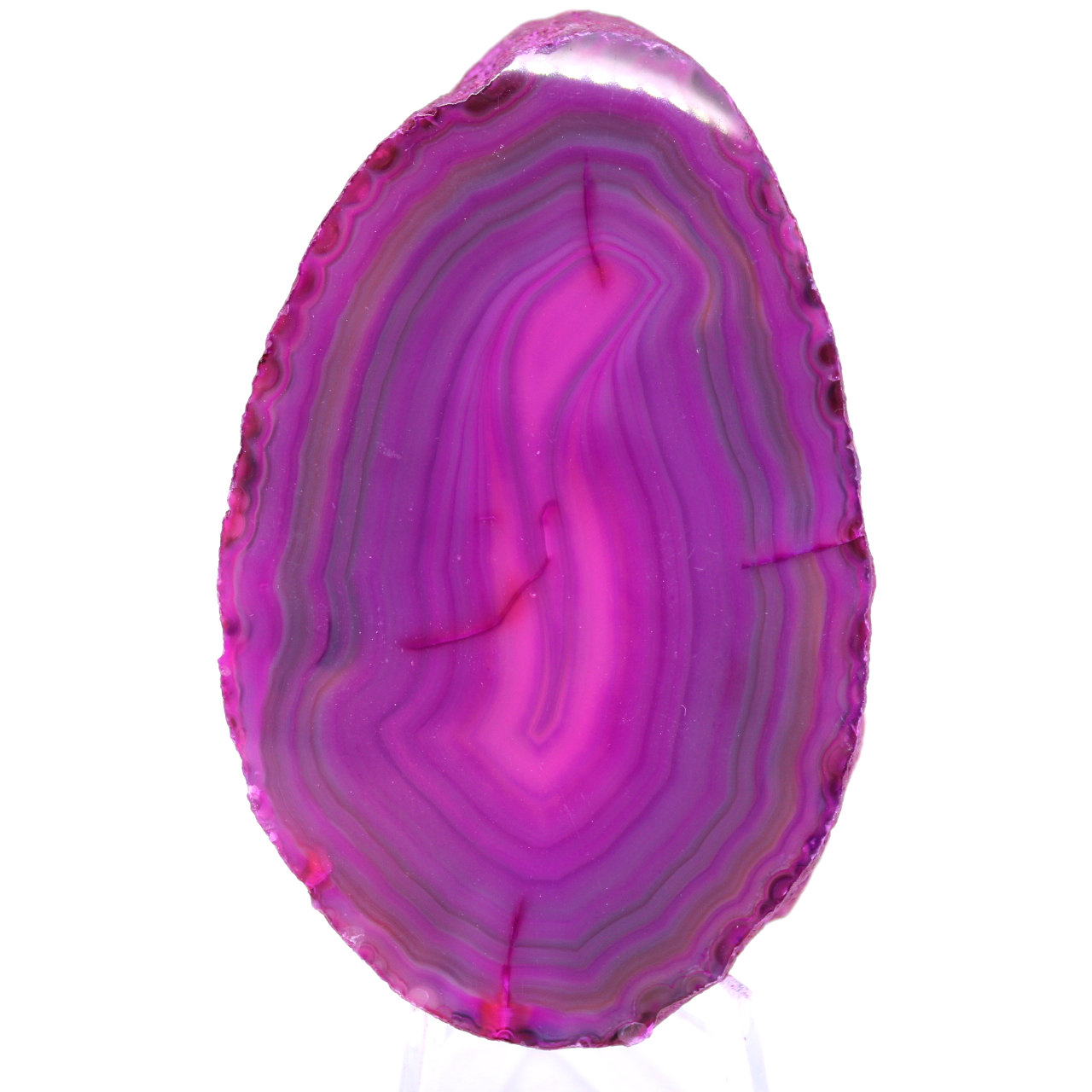 Rebanada de ágata rosa