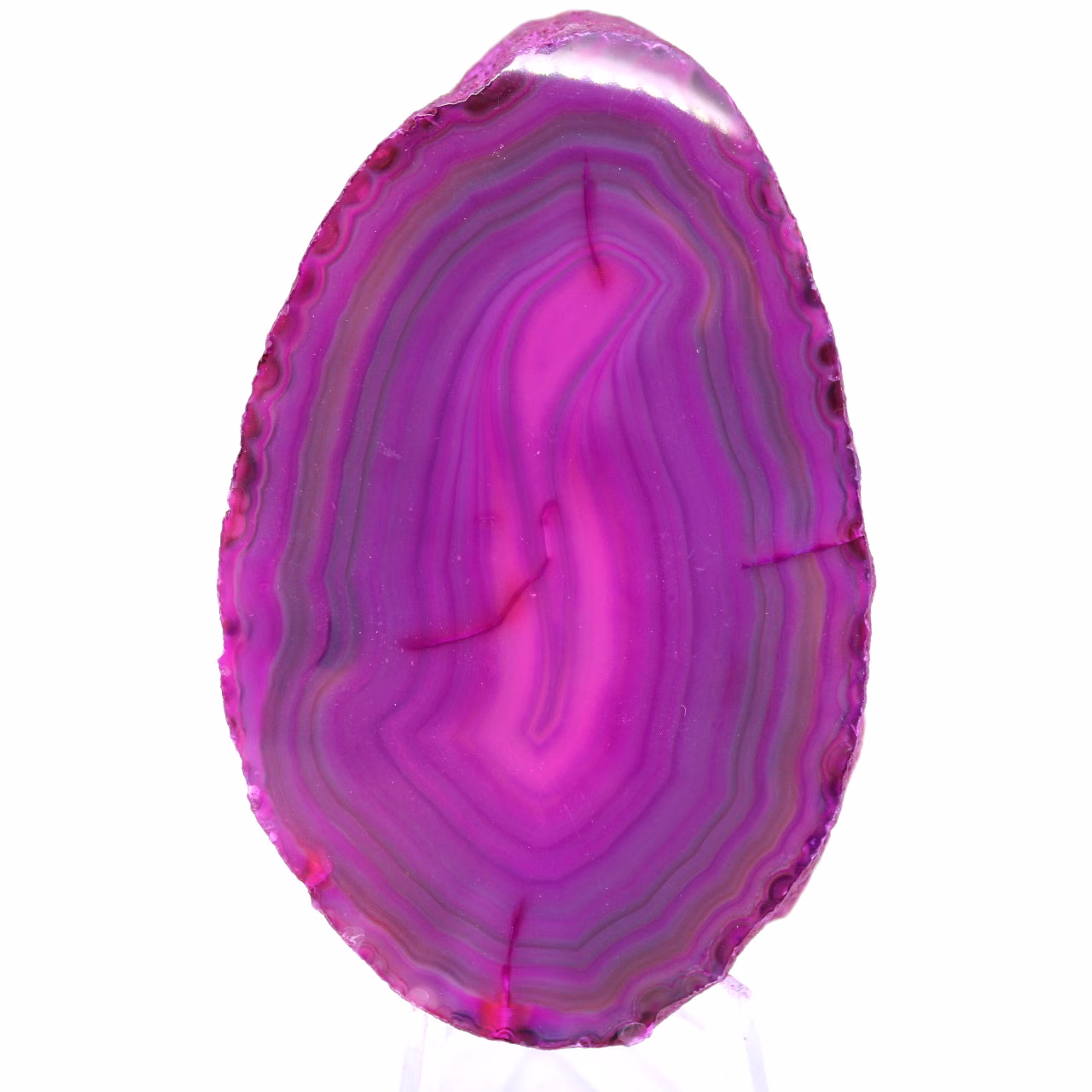 Rebanada de ágata rosa