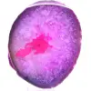 Rebanada de ágata rosa de Brasil - 0