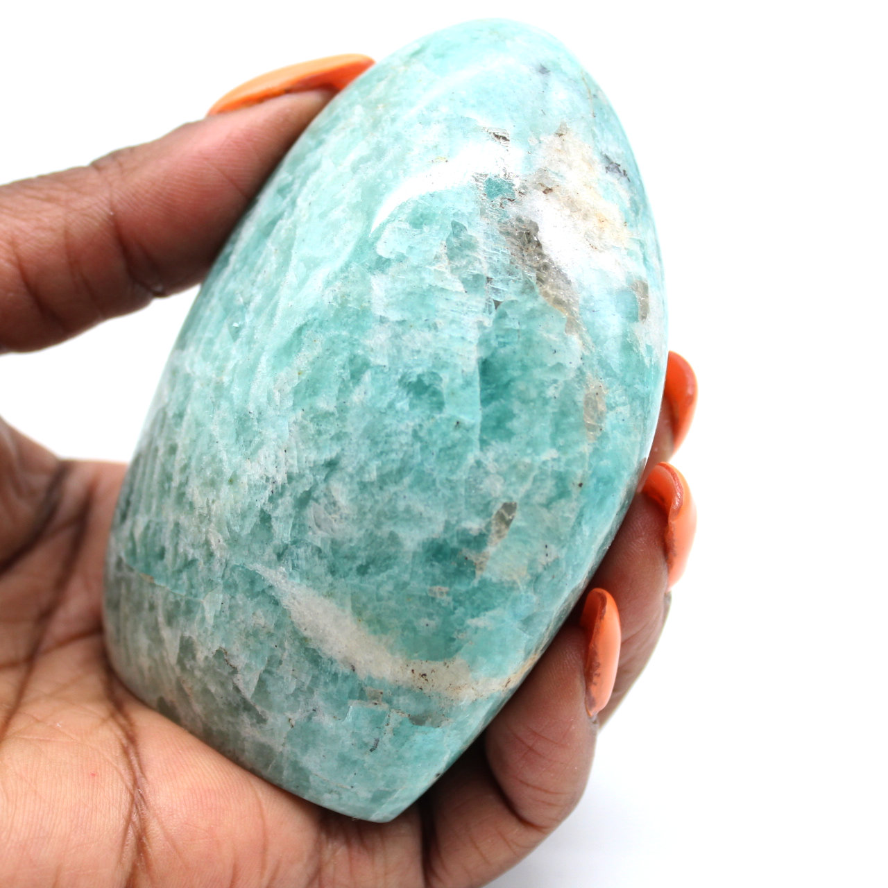 Piedra pulida en Amazonita