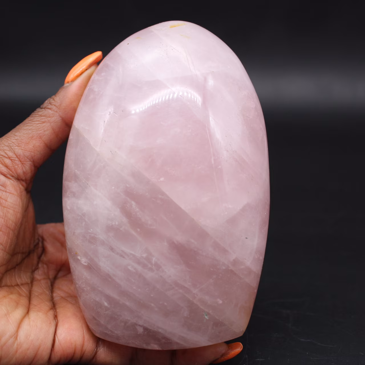 Piedra de cuarzo rosa