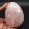 Roca de cuarzo rosa pulido - 0