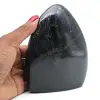 Bloque de turmalina negra natural pulida - 0