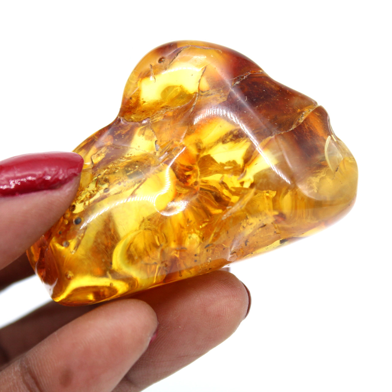 Piedra ámbar pulida