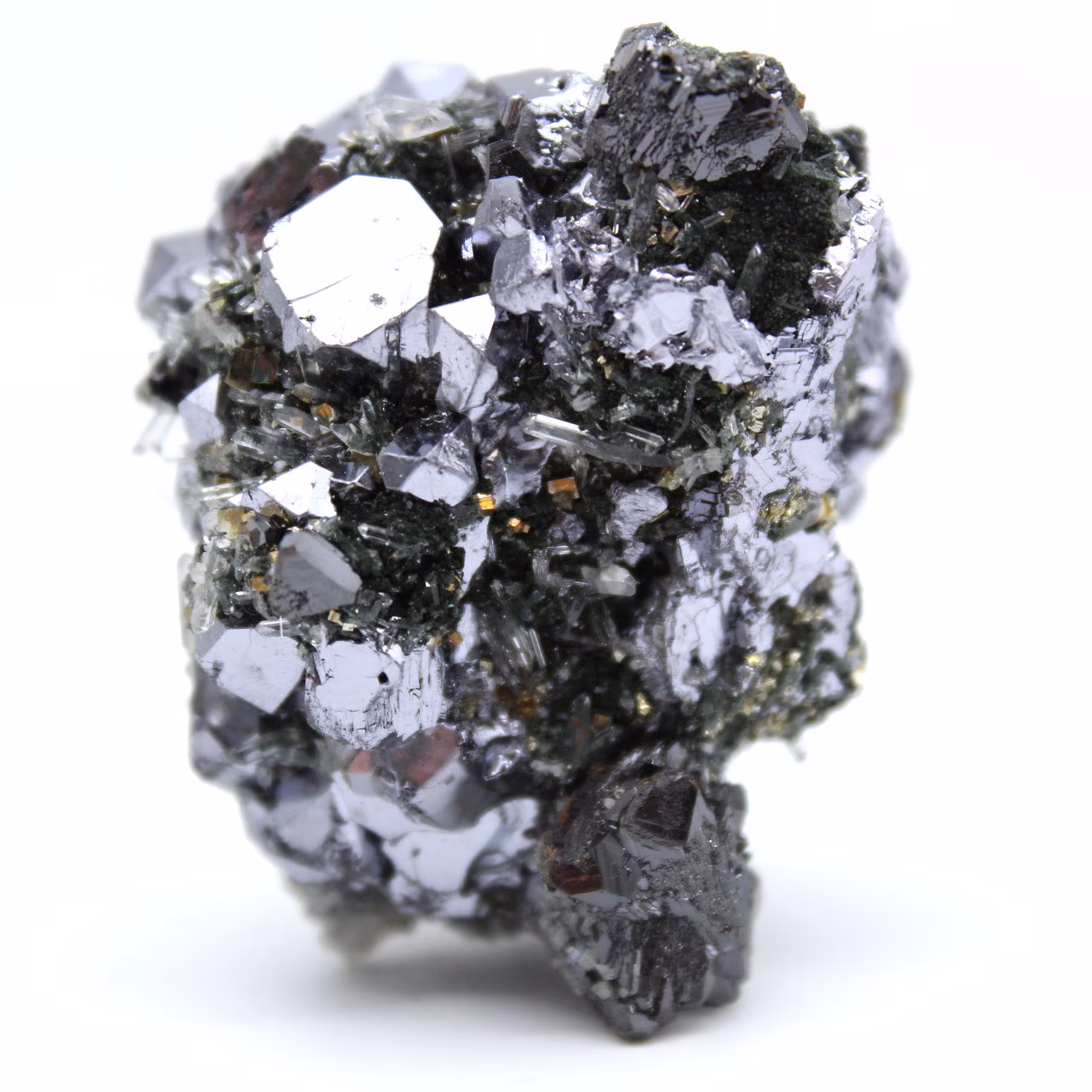 Esfalerita y galena en cristales