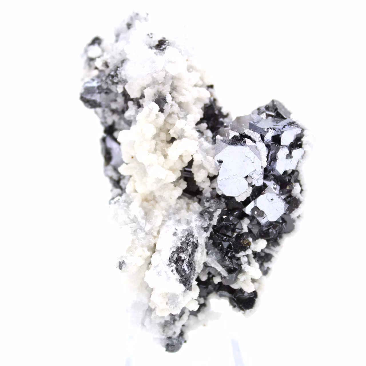 Piedra esfalerita, galena y calcita