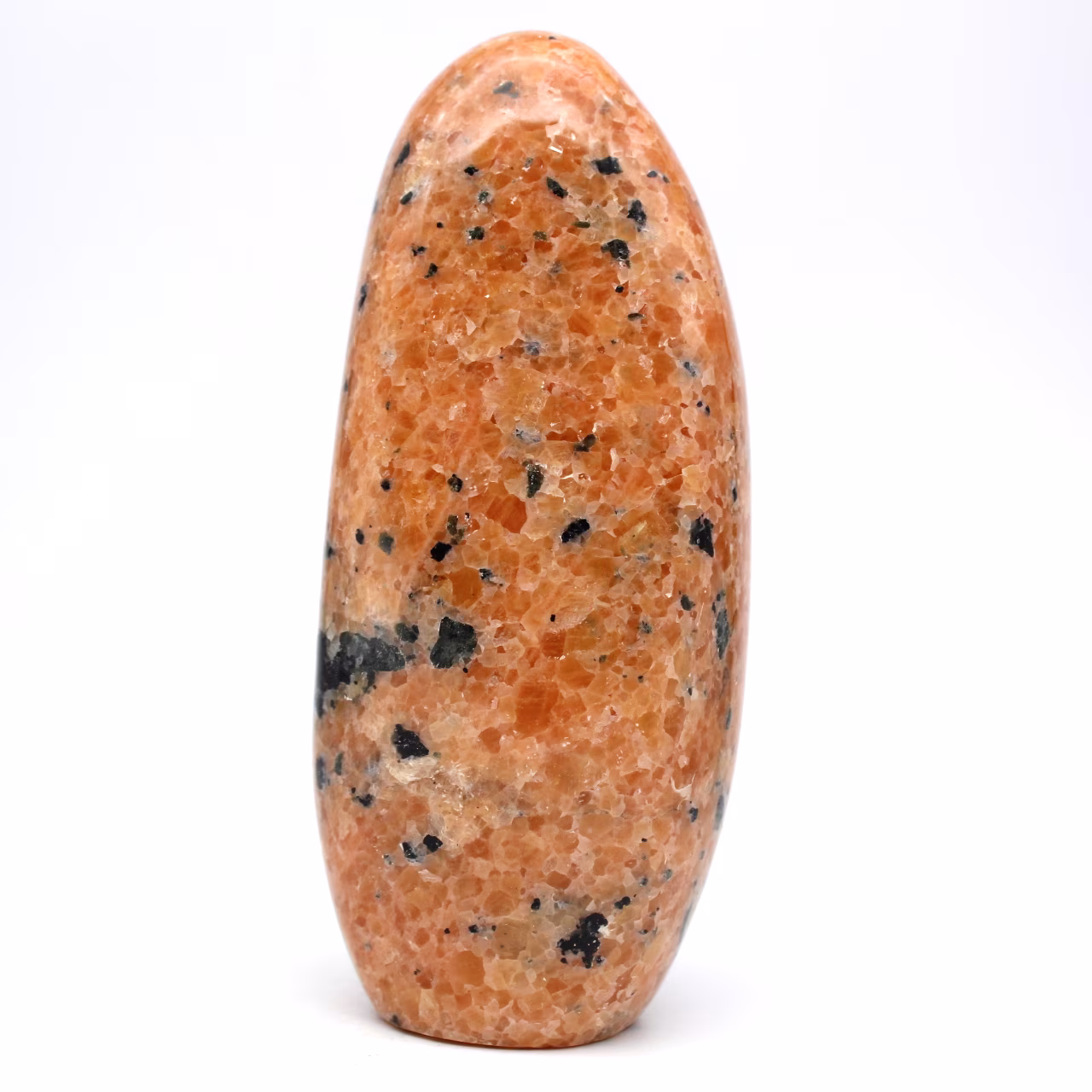 Calcita naranja pulida
