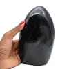 Forma libre pulida con turmalina negra - 0