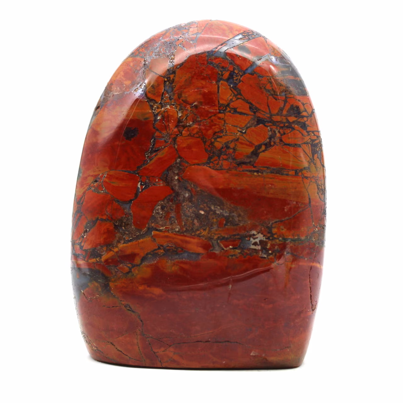 Piedra pulida en jaspe rojo