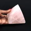 Pirámide de cuarzo rosa - 0