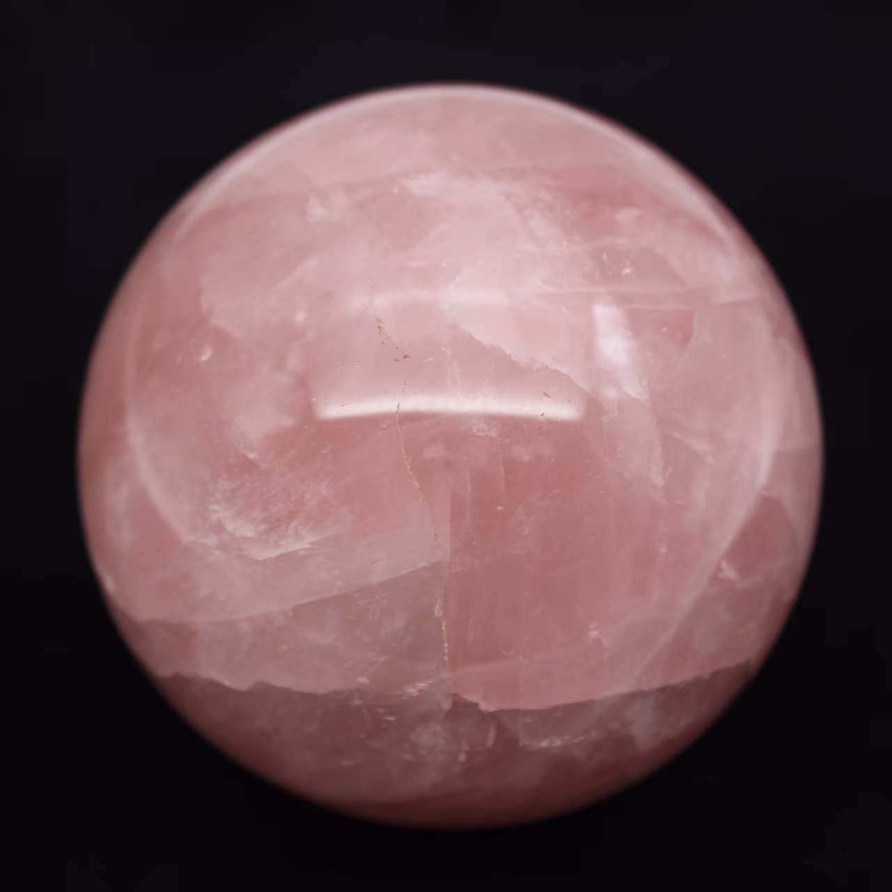 Esfera de cuarzo rosa