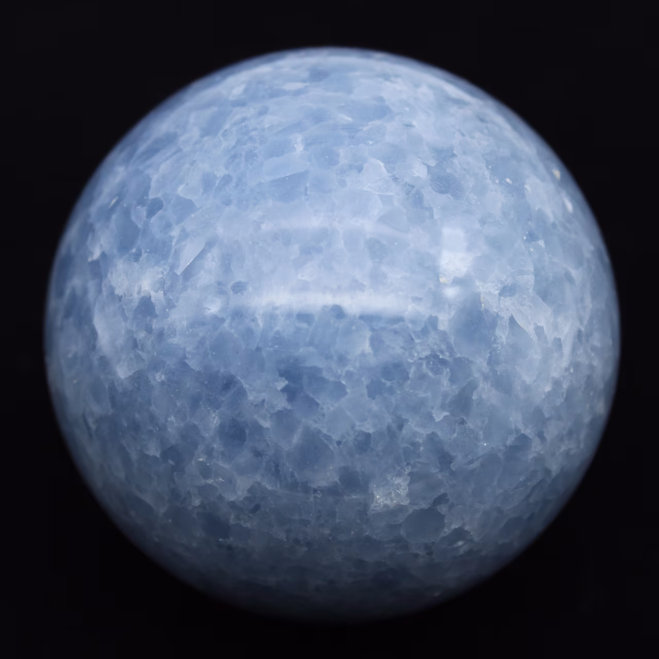Esfera de calcita azul