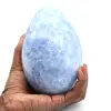 Huevo mineral calcita azul - 0