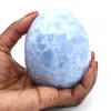 Huevo mineral calcita azul - 0