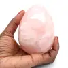 Huevo mineral de cuarzo rosa - 0
