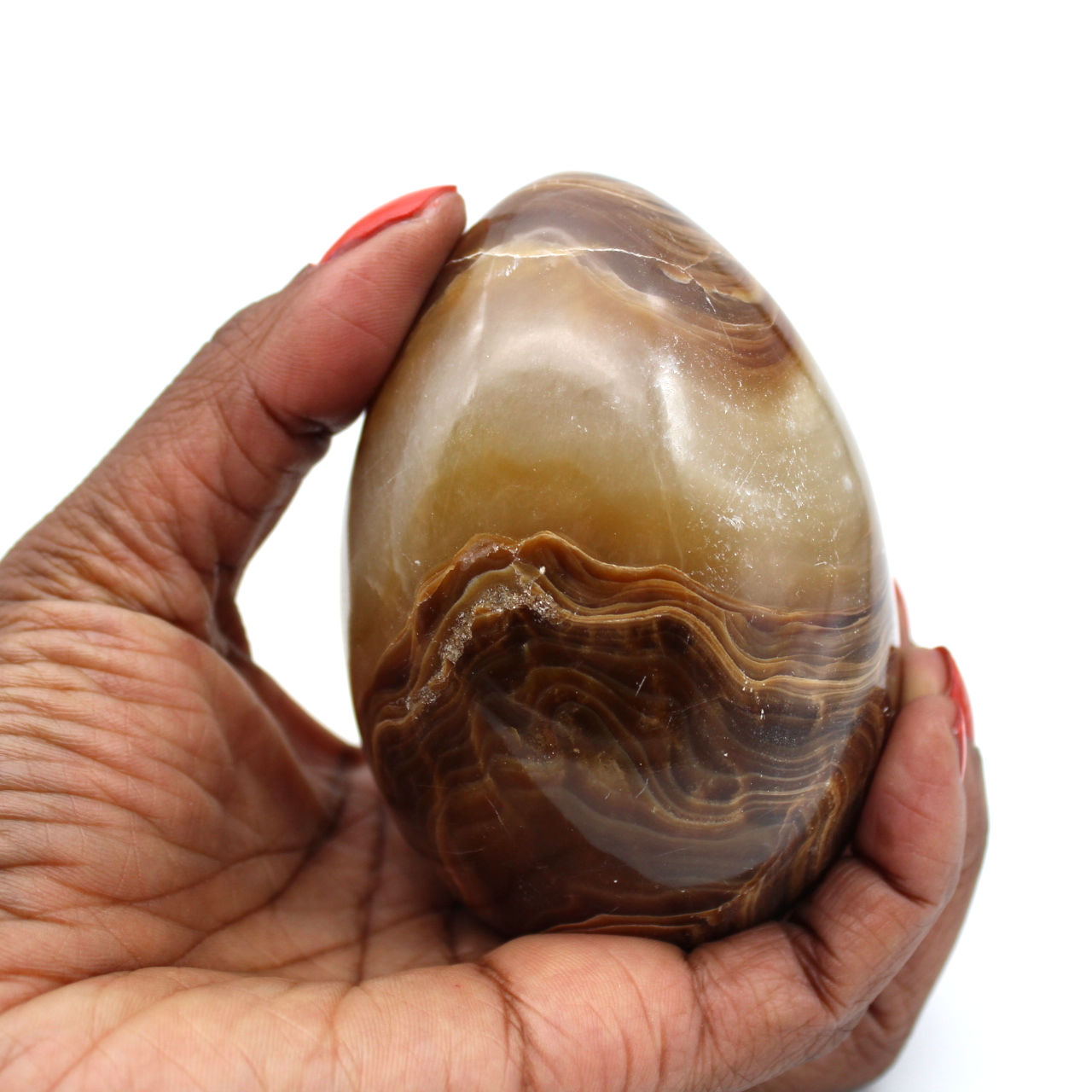 Huevo mineral de ágata
