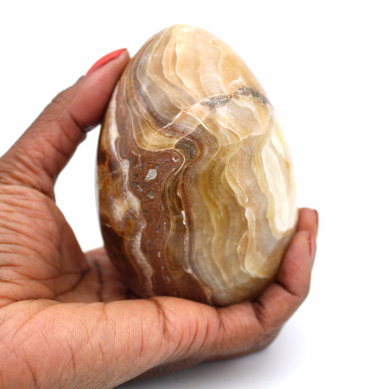 Huevo mineral de ágata