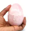 Huevo mineral de cuarzo rosa - 0