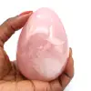 Huevo mineral de cuarzo rosa - 0