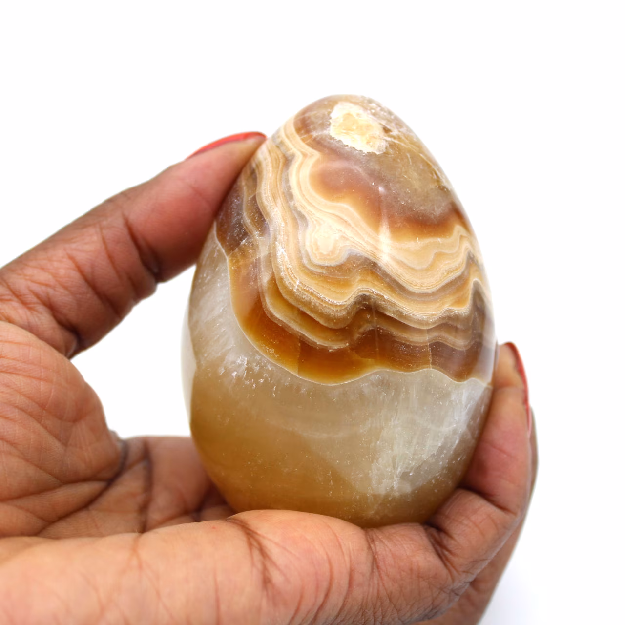 Huevo mineral de ágata