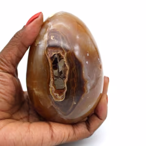 Huevo mineral de ágata