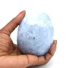 Huevo mineral calcita azul - 0