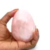 Huevo mineral de cuarzo rosa - 0