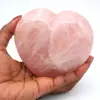 Corazón de cuarzo rosa - 0