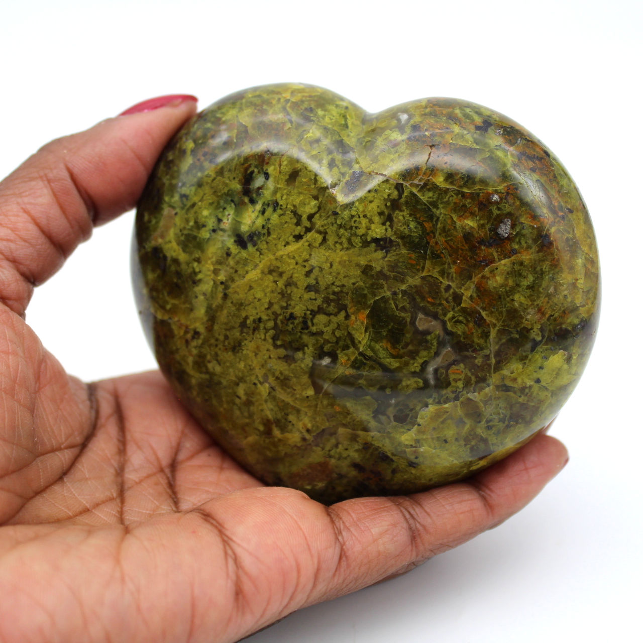 Corazón de ópalo verde